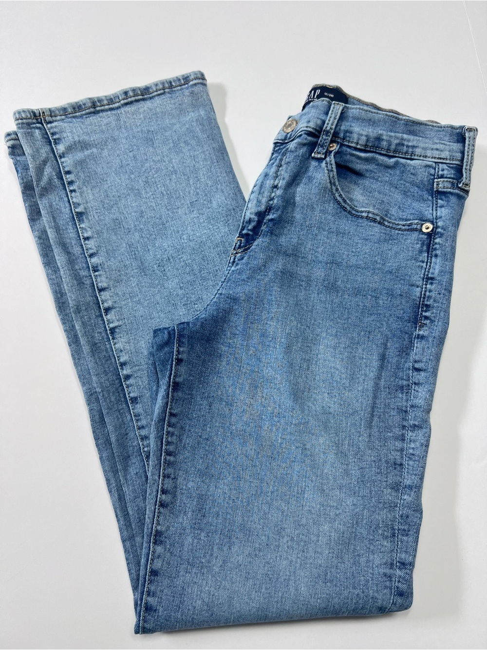 Gap Denim Baby Boot Jeans Women’s 12/31 Regular Light Wash Stretch Bootcut Jeans